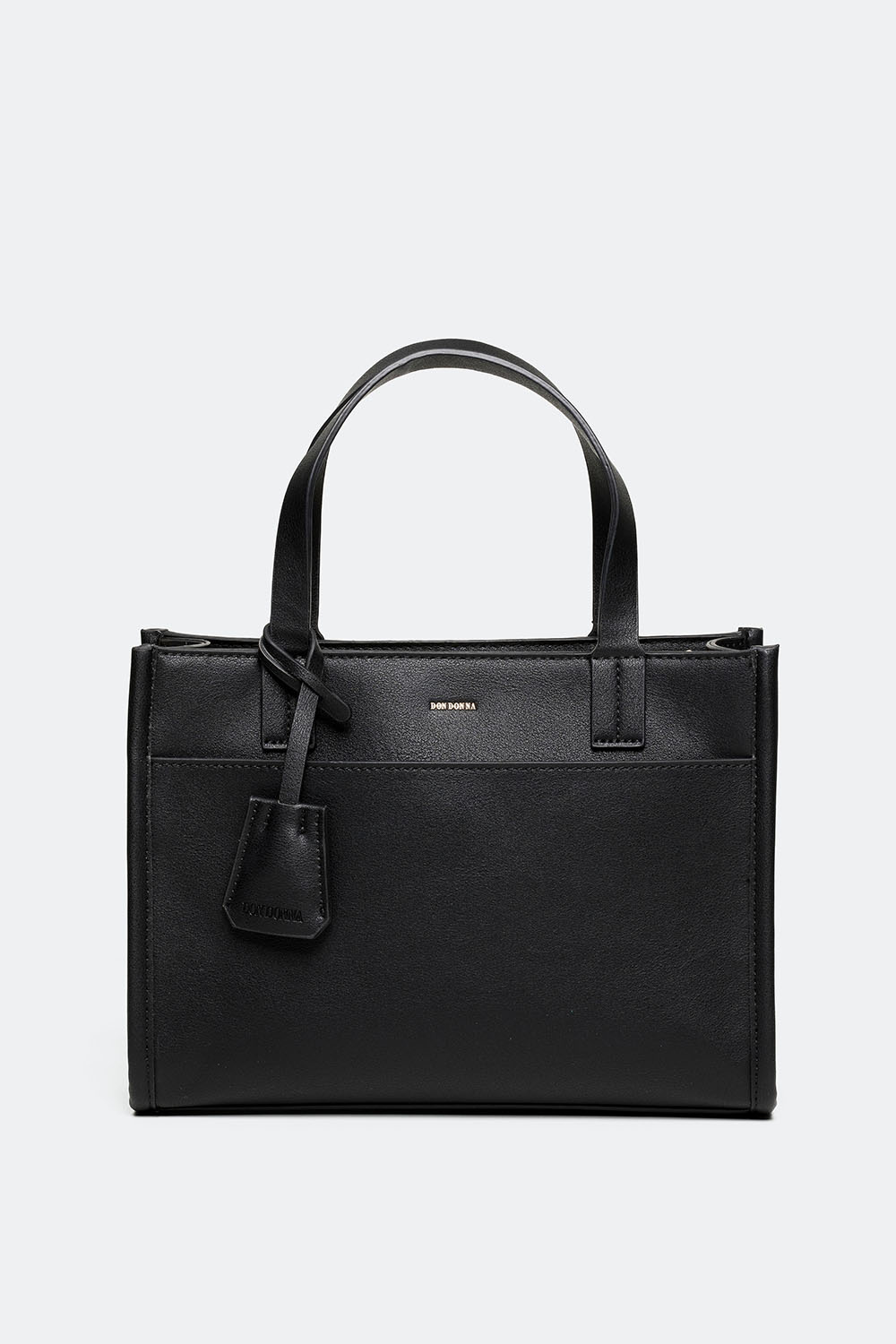 Svart rektangulär handväska