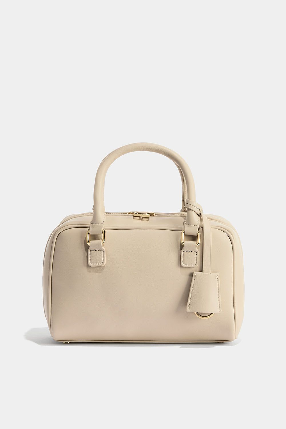 Beige liten rektangulär väska