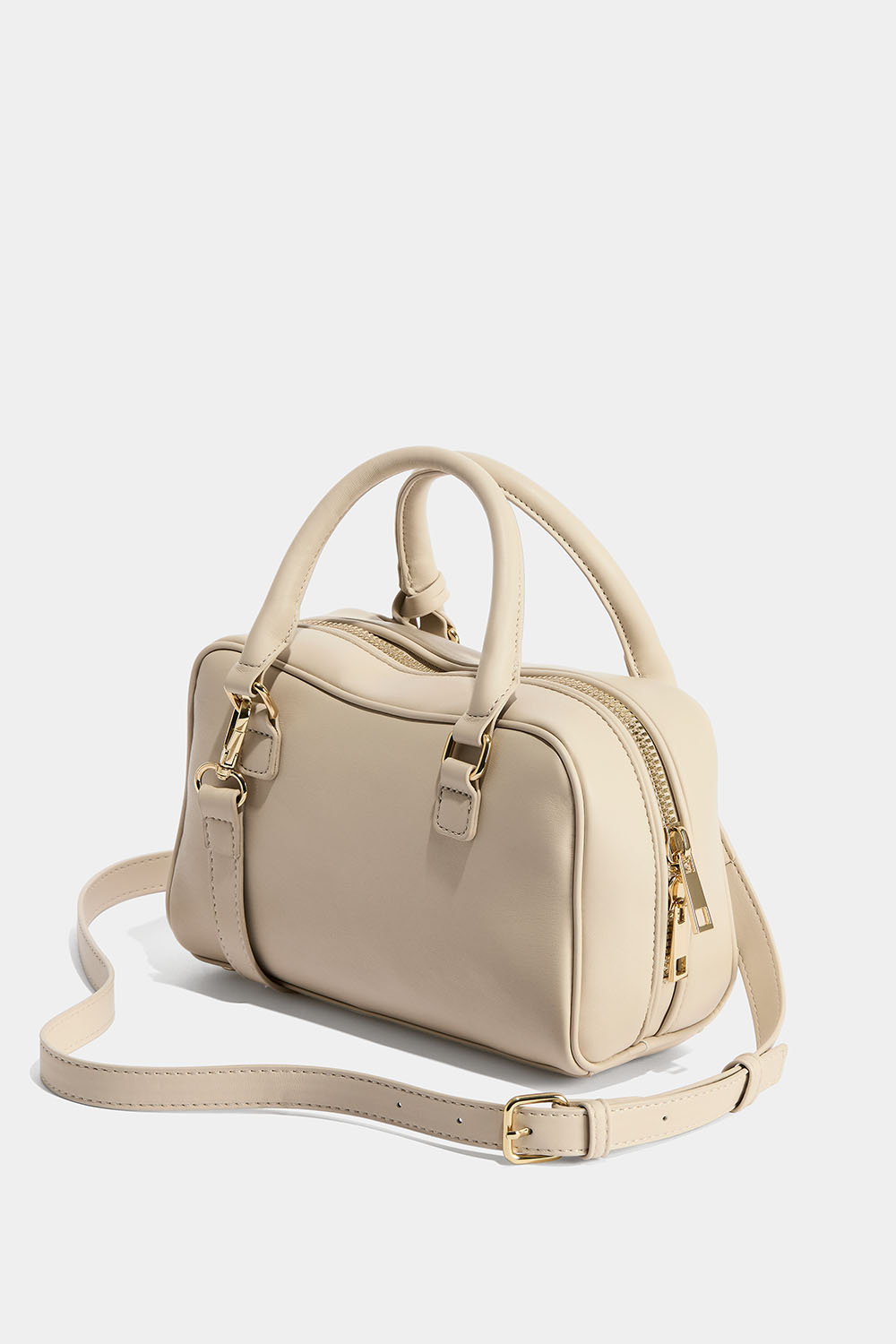 Beige liten rektangulär väska