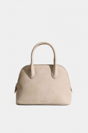 DON DONNA Beige väska i mockaimitation