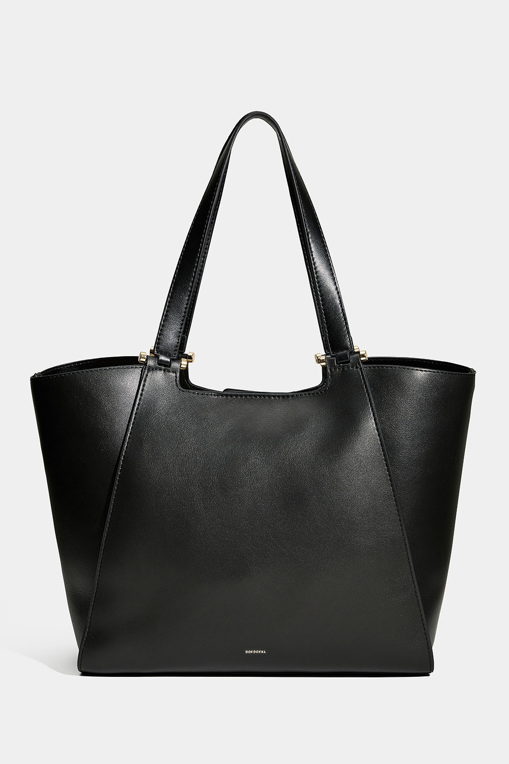 Svart tote med bag dubbel axelrem