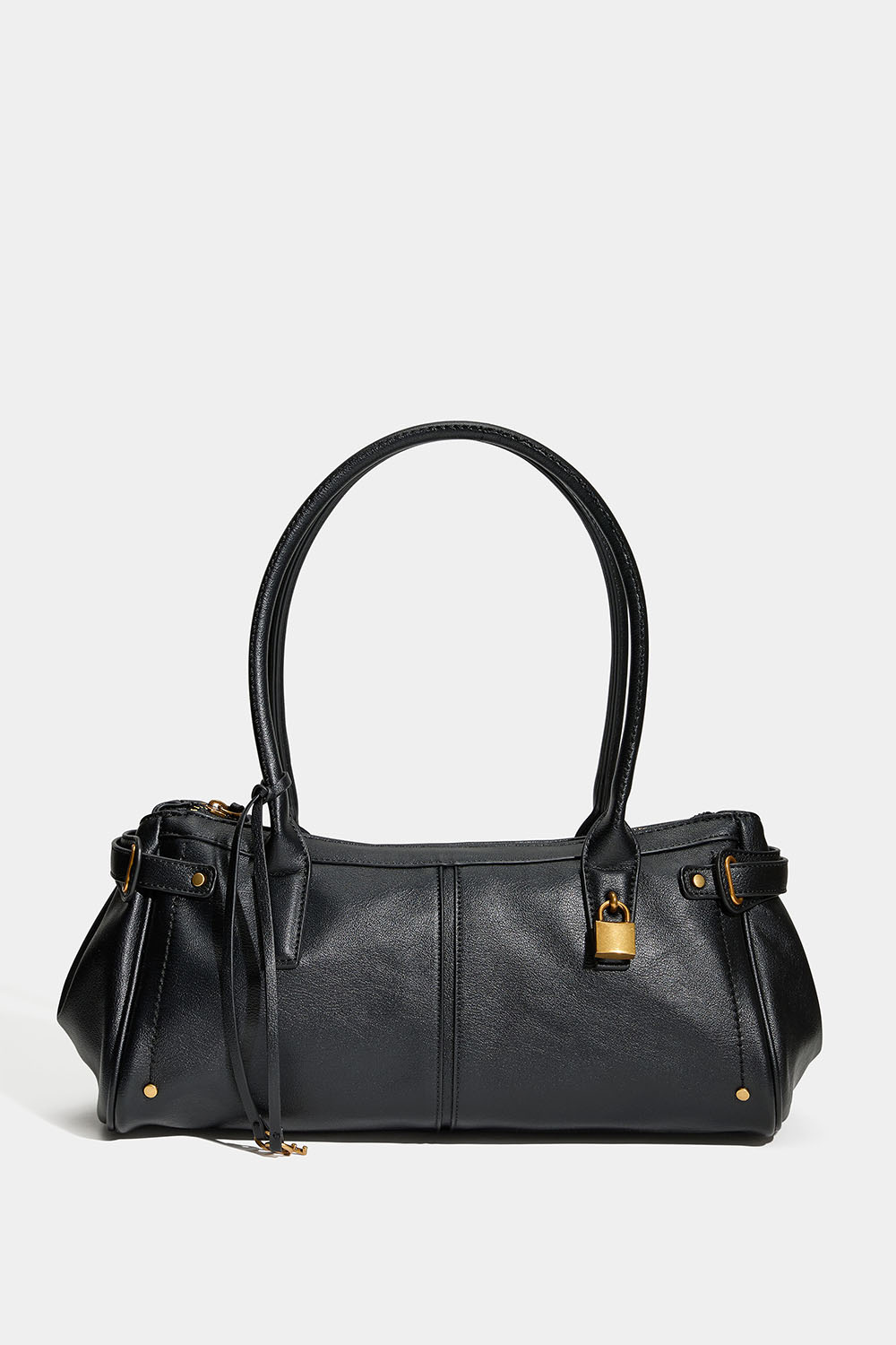 Svart väska med långa axelremmar