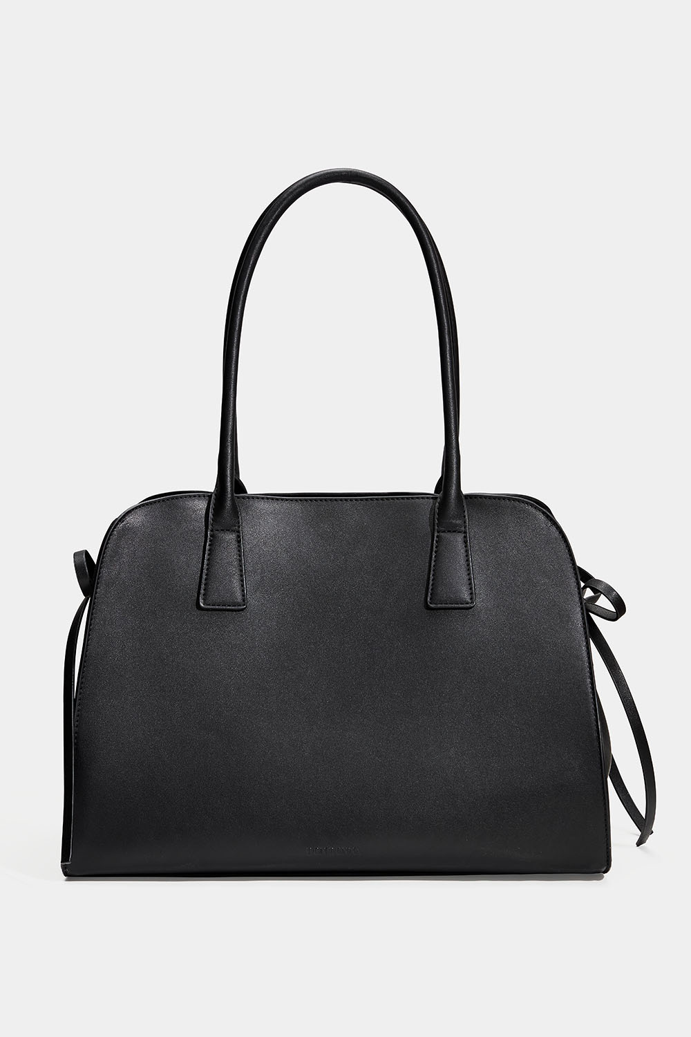 Stor svart shopper med rundade kanter
