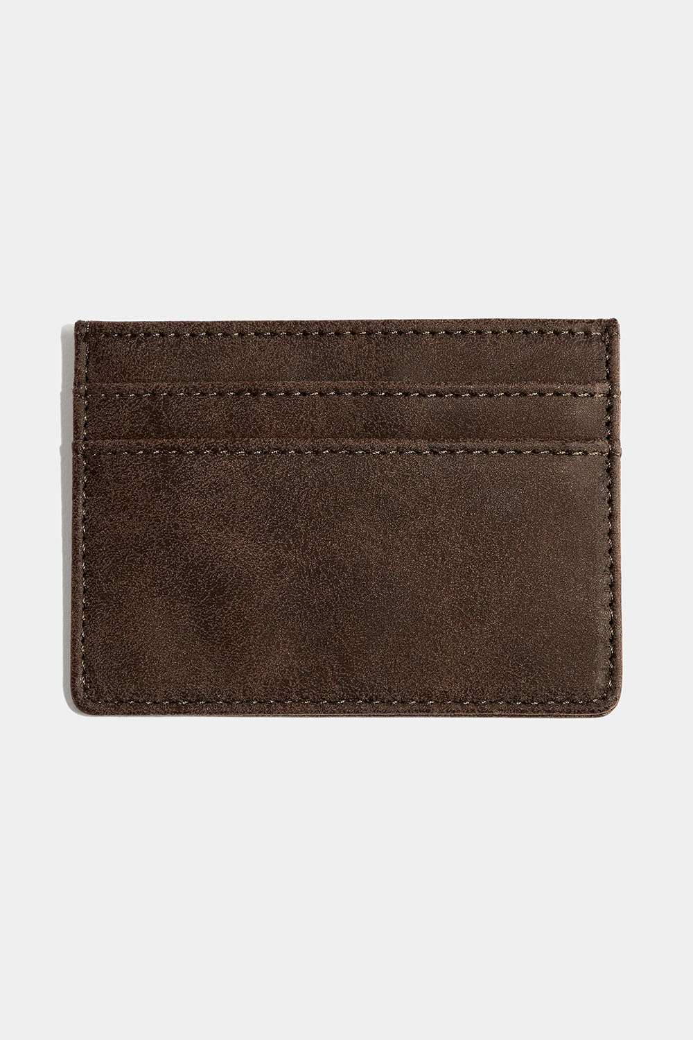 Korthållare i brun mockaimitation