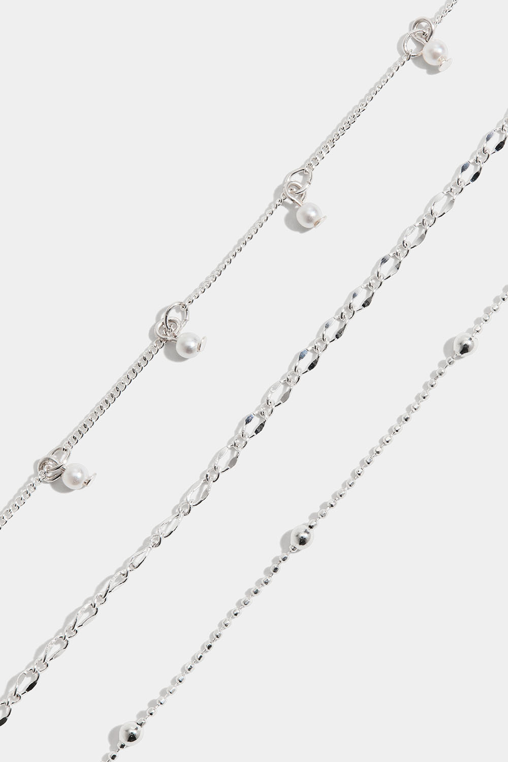 Fotlänkar med dekorativa kedjor, 3-pack