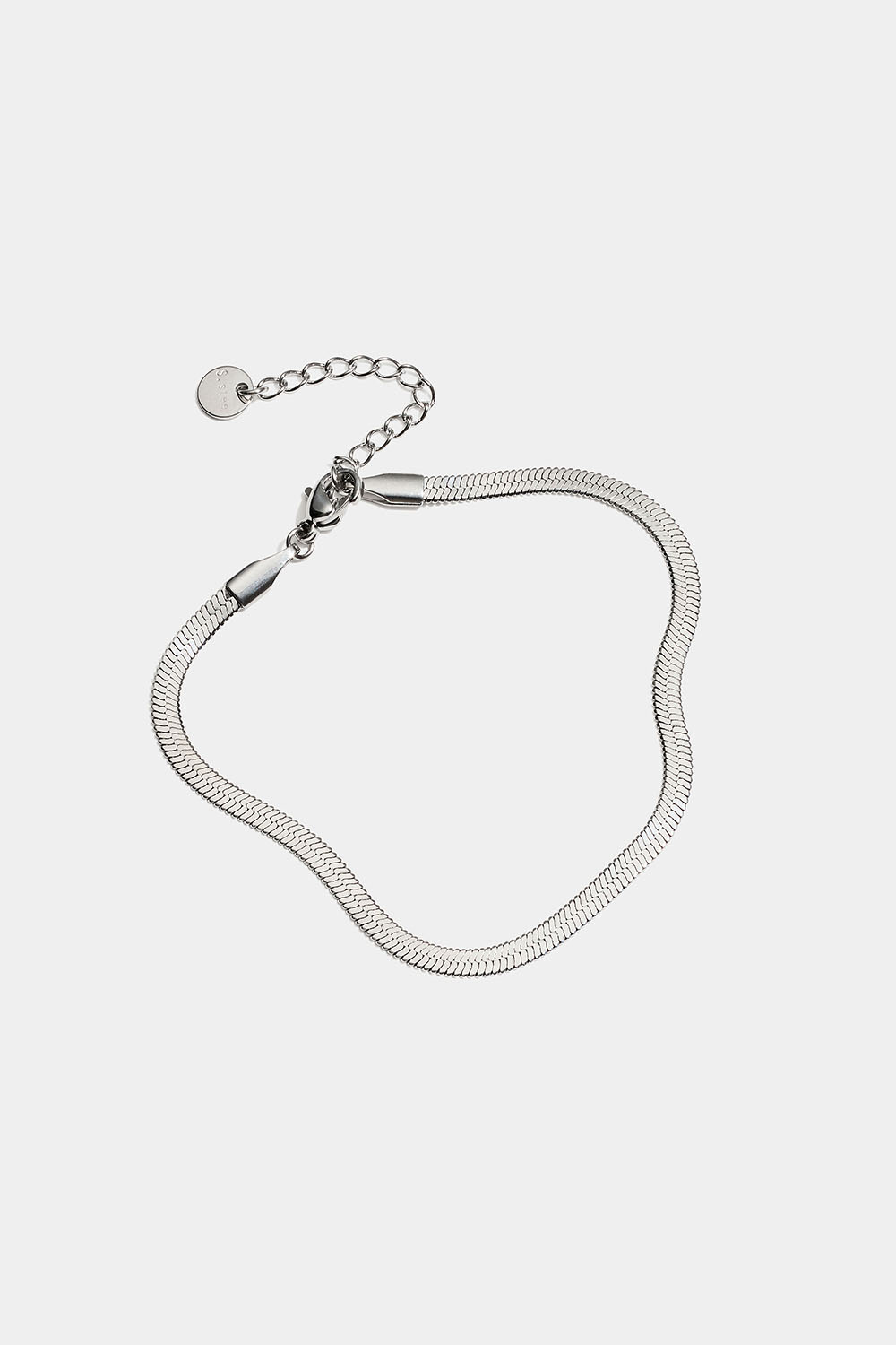 Armband i stål med ormkedja