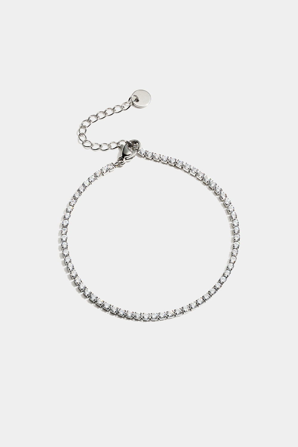 Tennisarmband i stål med Cubic Zirconia