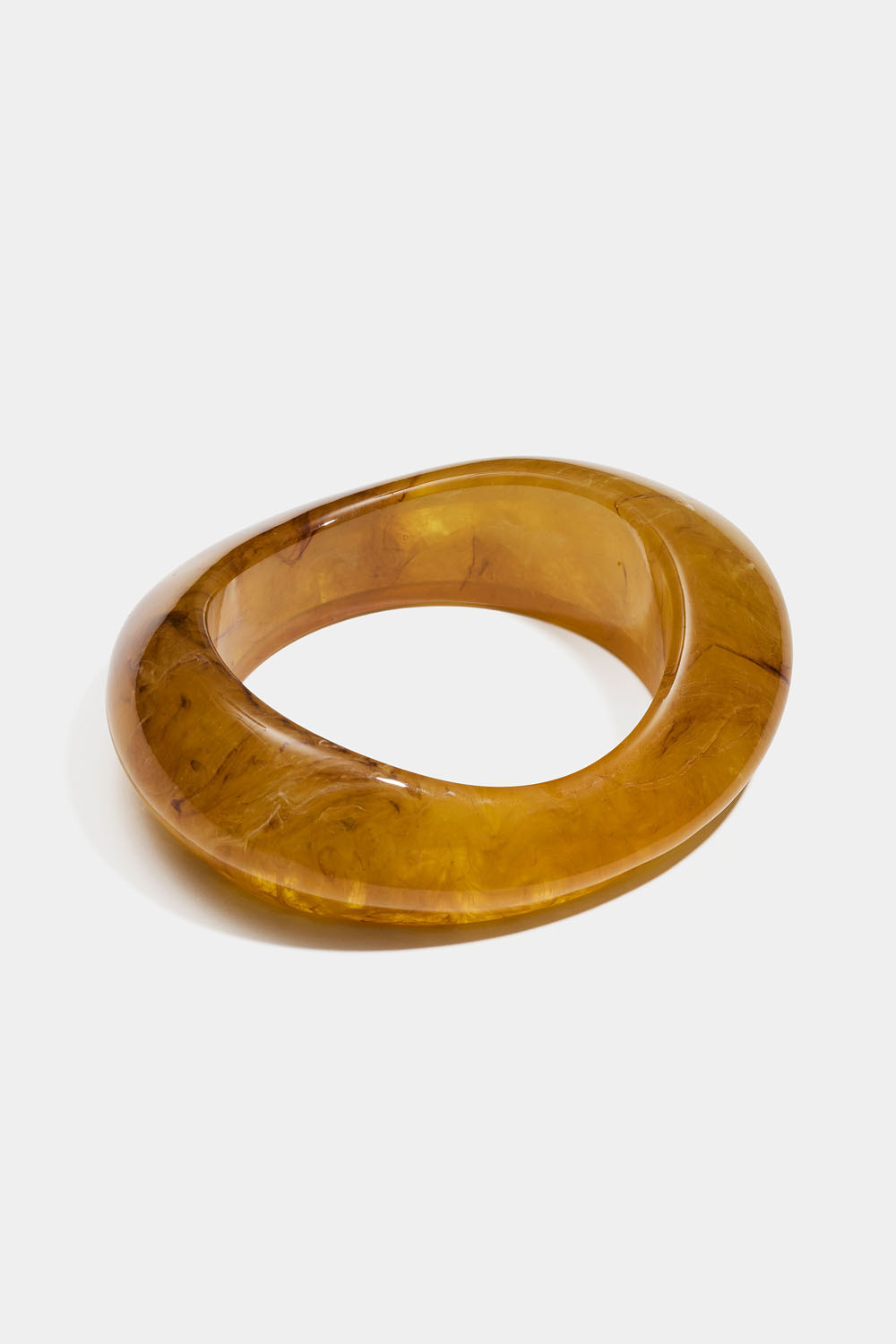 Bärnstensfärgad bangle med marmorering