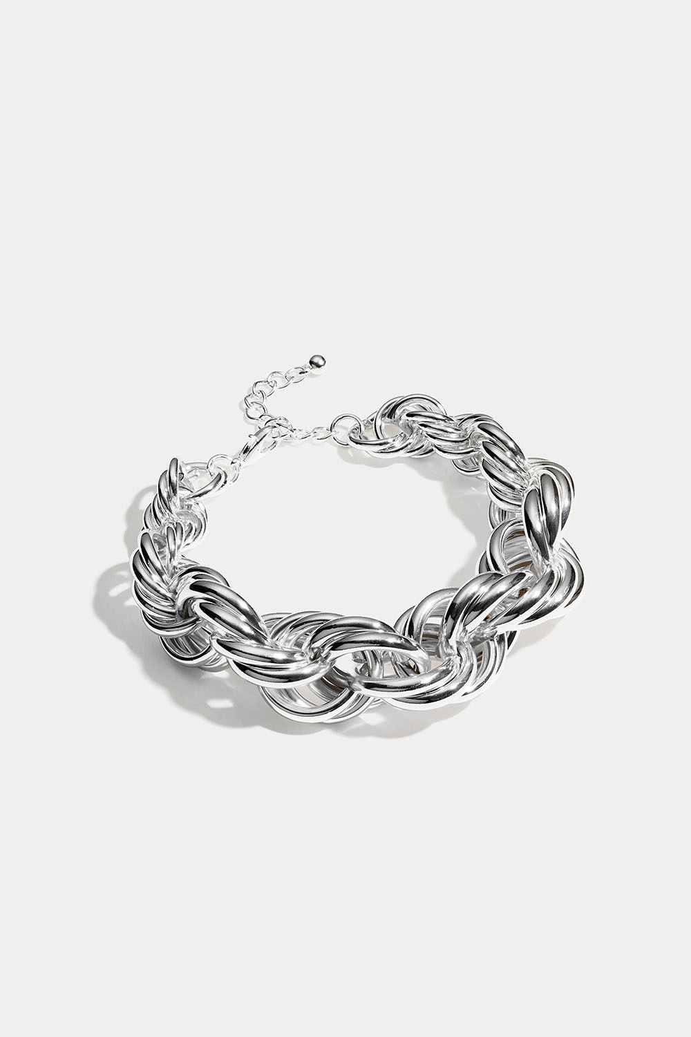 Chunky kedjearmband med tvinnad design