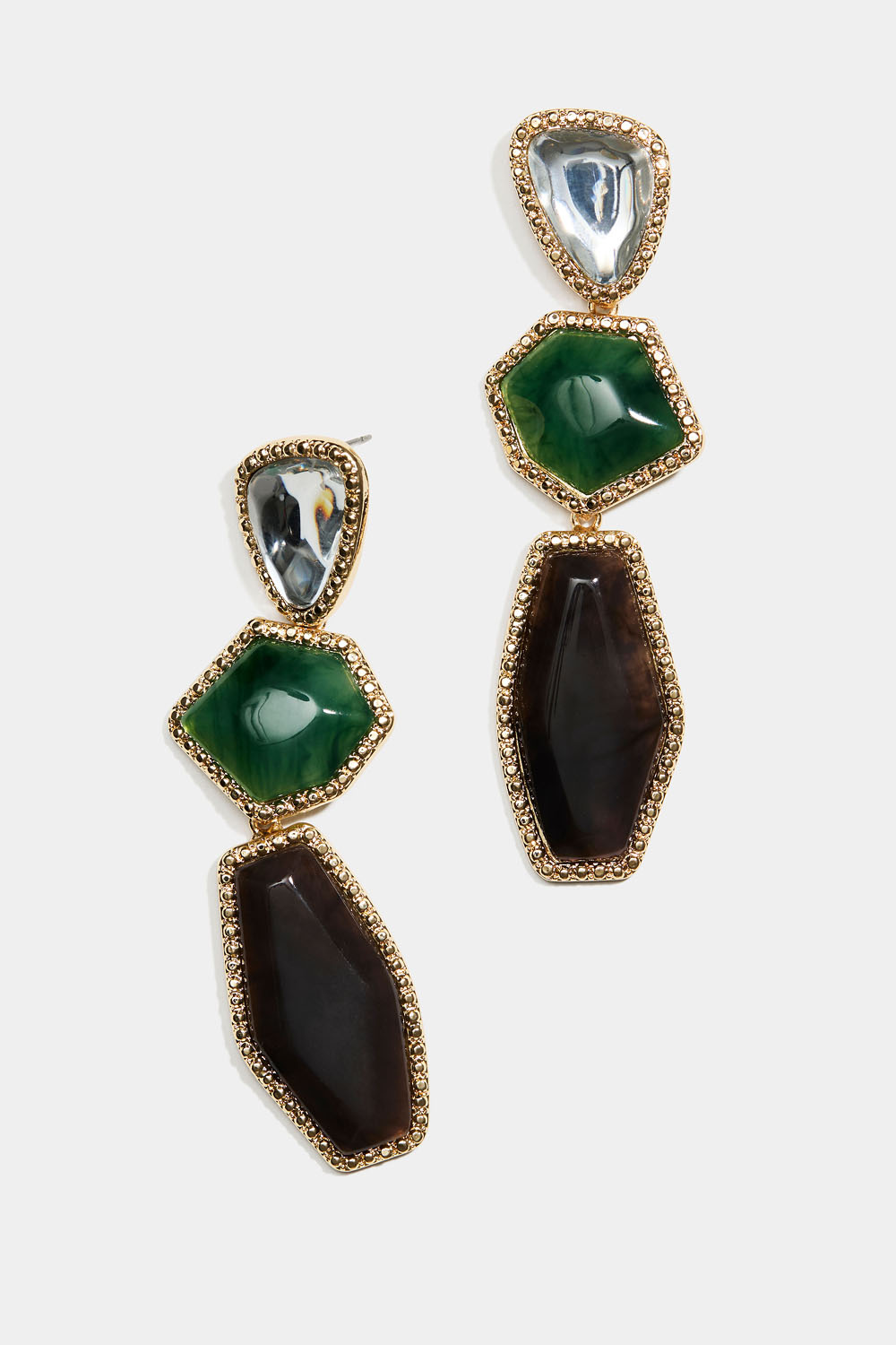 Stora örhängen med hängande former