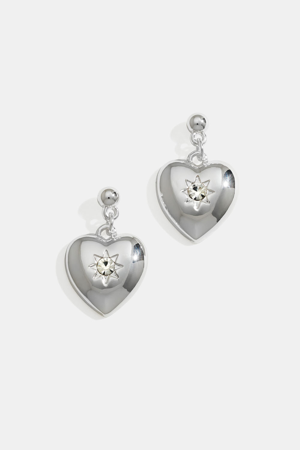 Hjärtörhängen med stjärnor