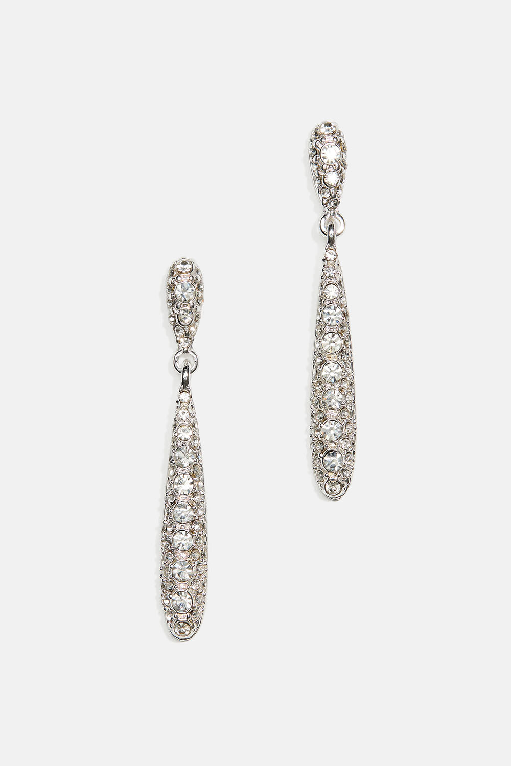 Långa droppörhängen med strass