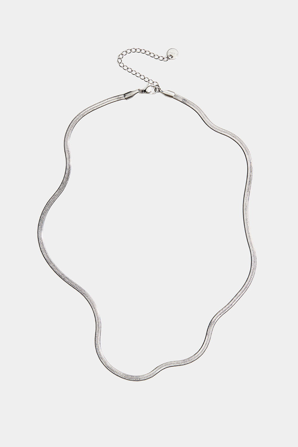 Halsband i stål med ormkedja