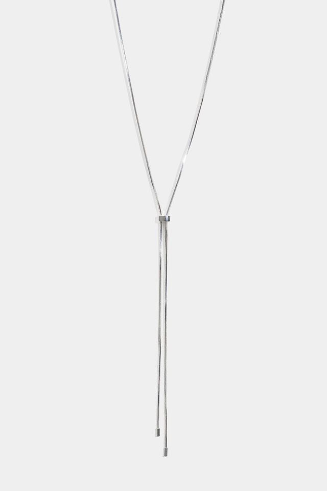 Silverfärgat Lariat-halsband