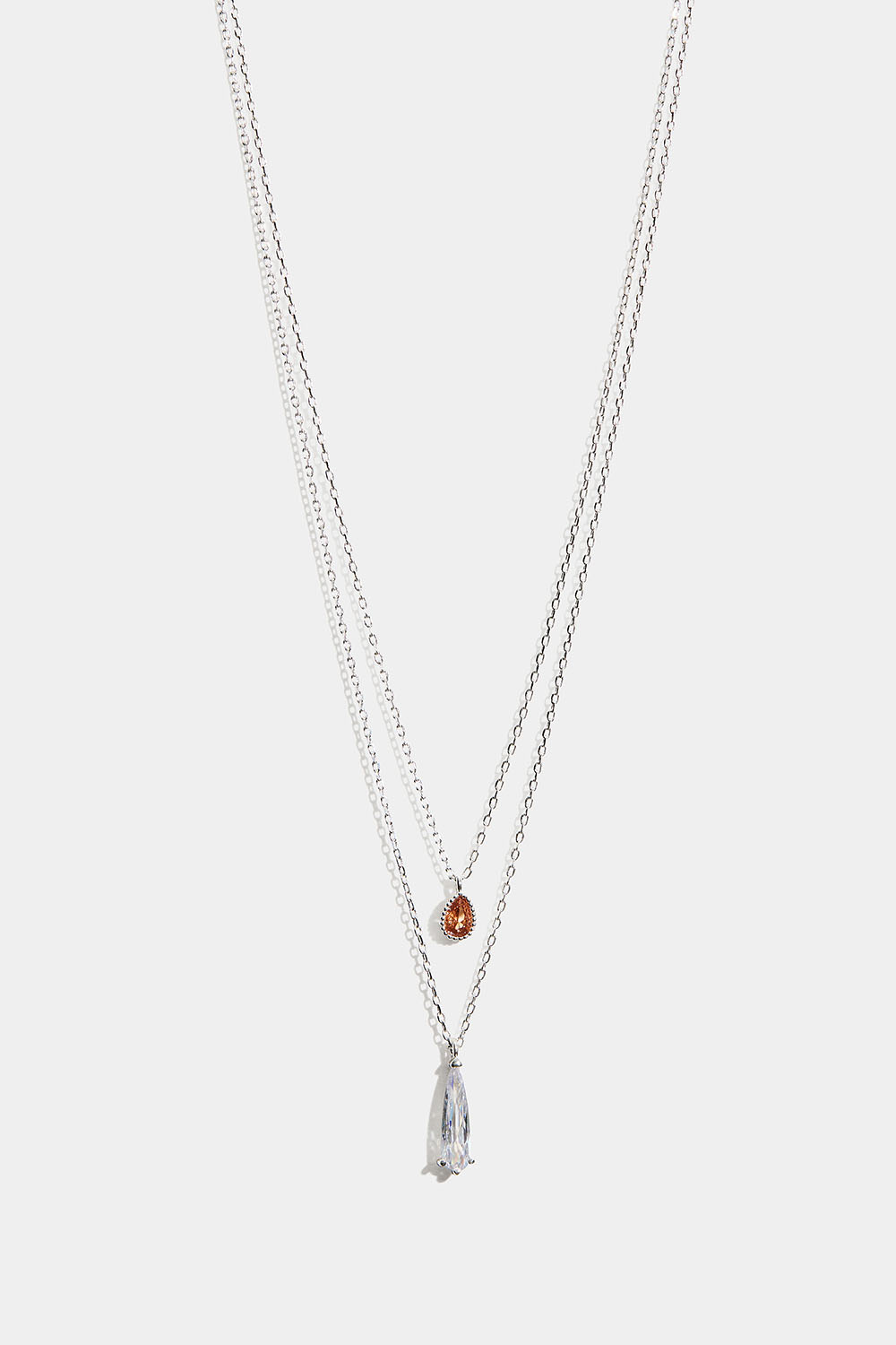 Dubbelhalsband med droppformade hängen