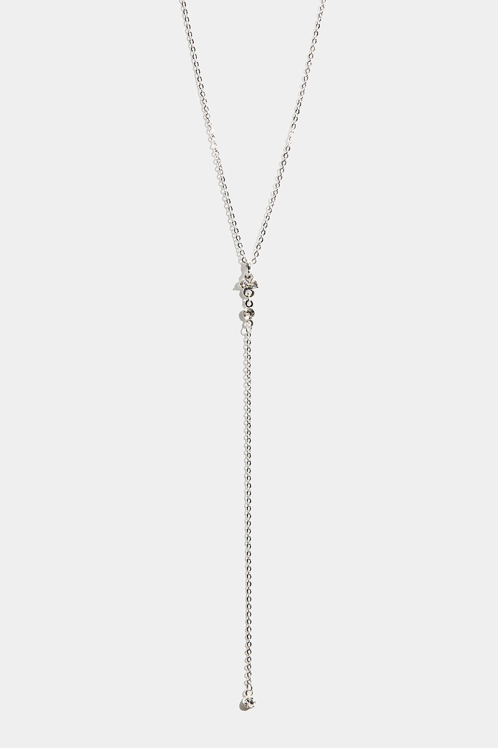 Y-halsband med små glasstenar