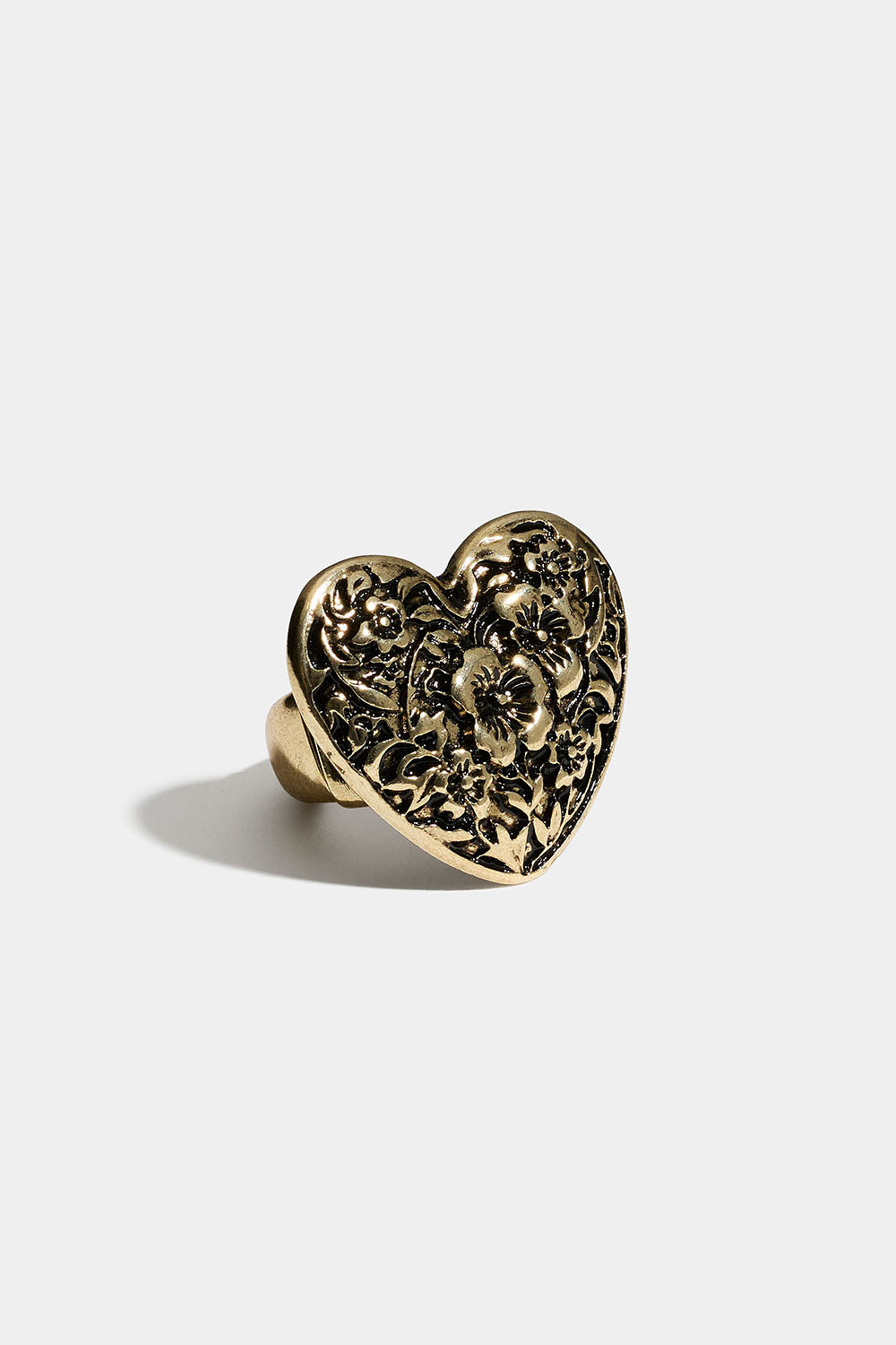 Elastisk ring med mönstrat hjärta 