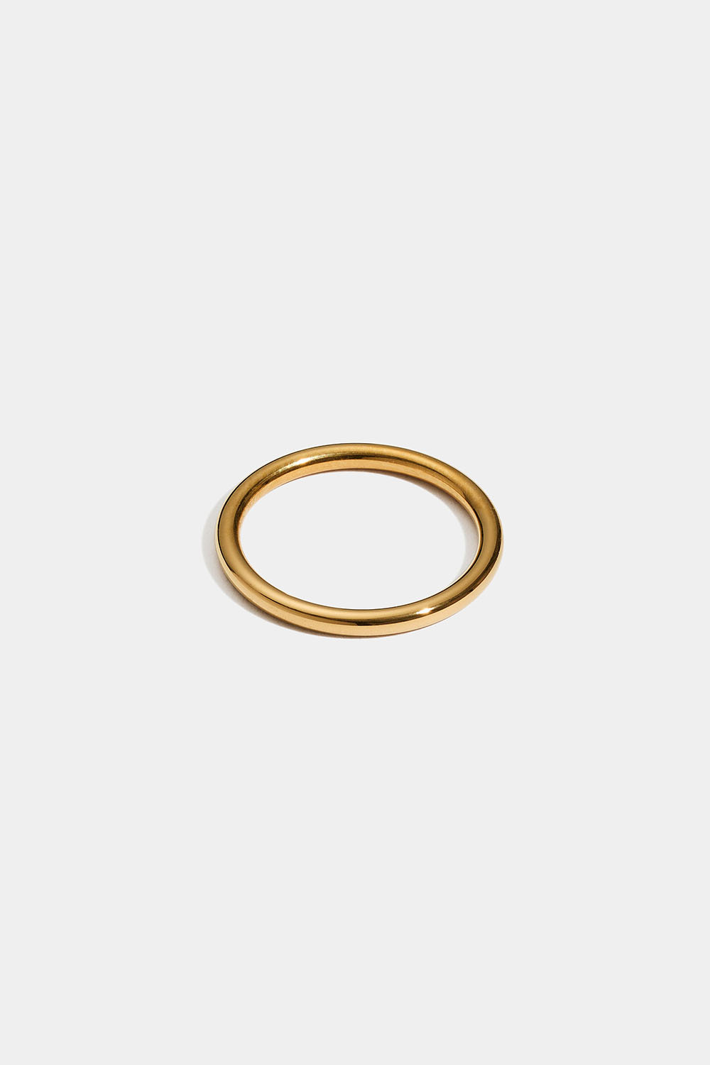 Ring i stål med 18k guld