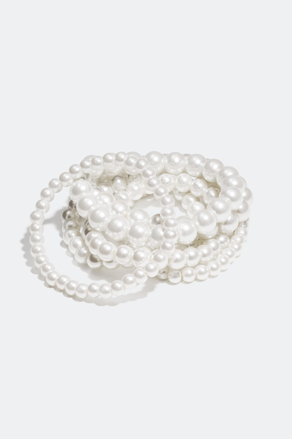 Armband med plastpärlor, 6-pack