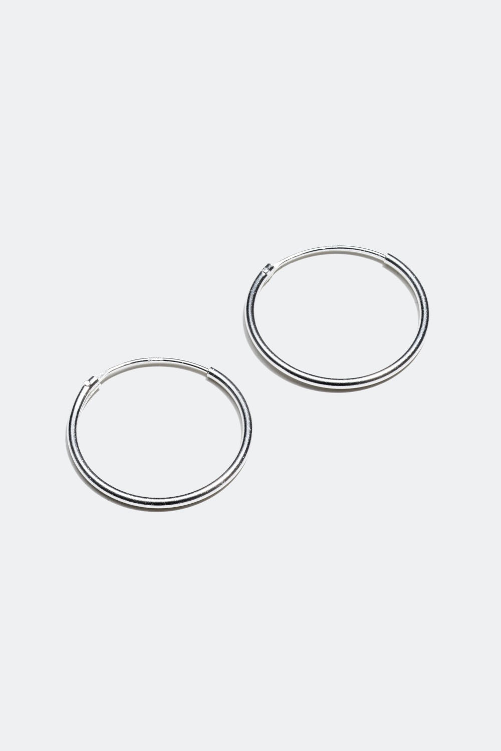 Hoops i äkta silver, 1,8 cm
