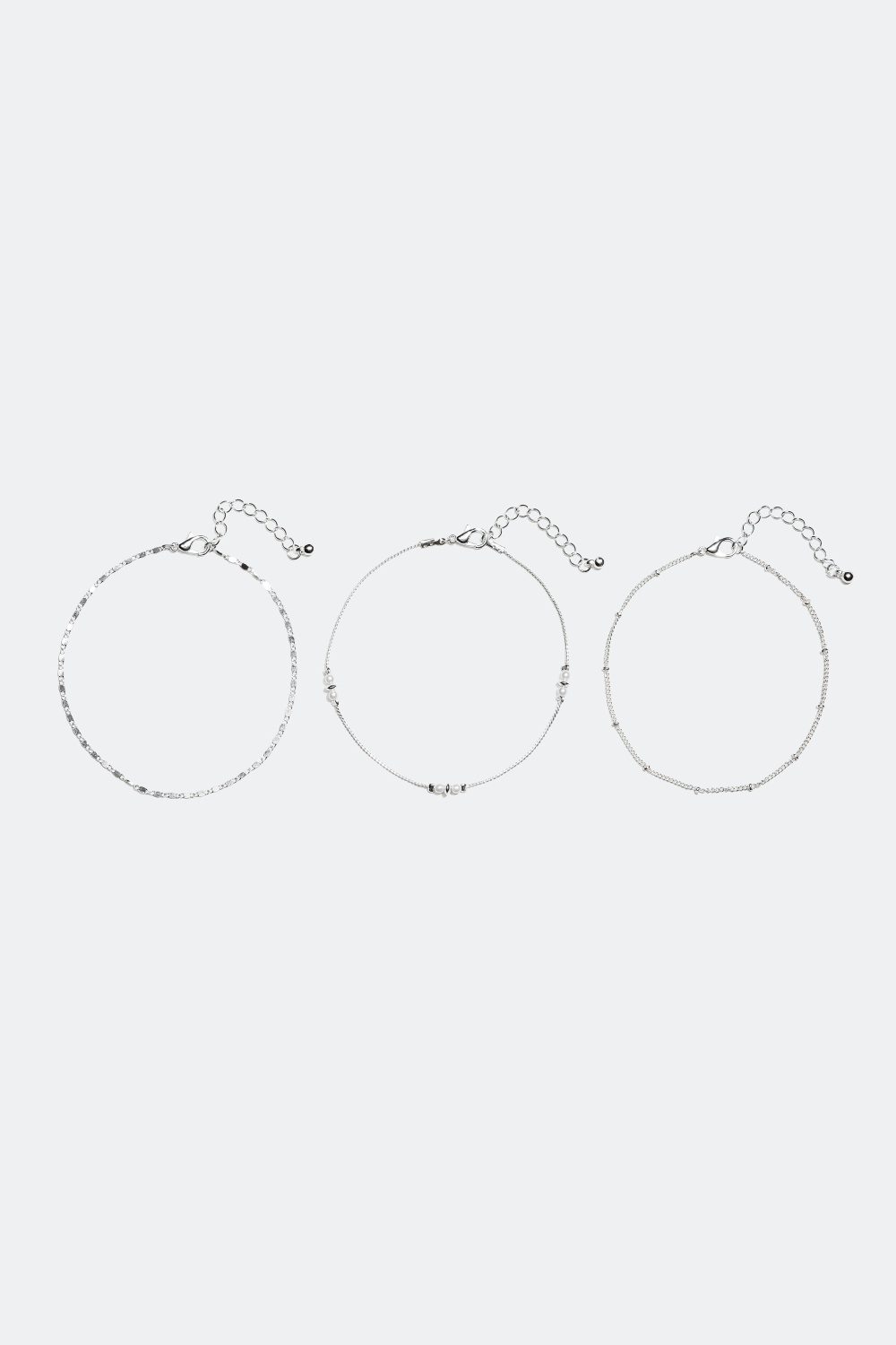 Vristlänkar med dekorativa kedjor, 3-pack
