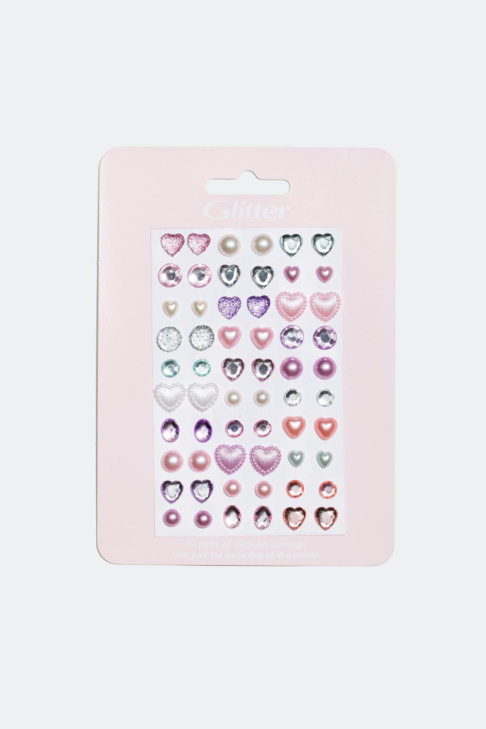 Örhängen klistermärken, hjärtan och pärlor