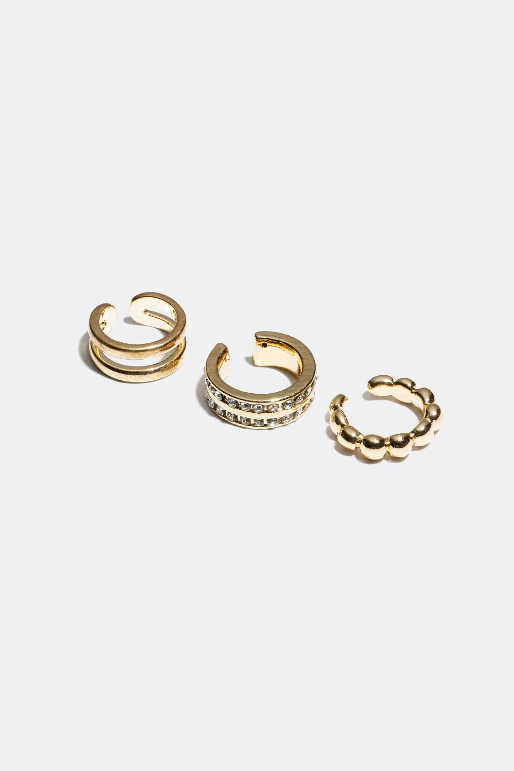 Earcuffs med olika former, 3-pack