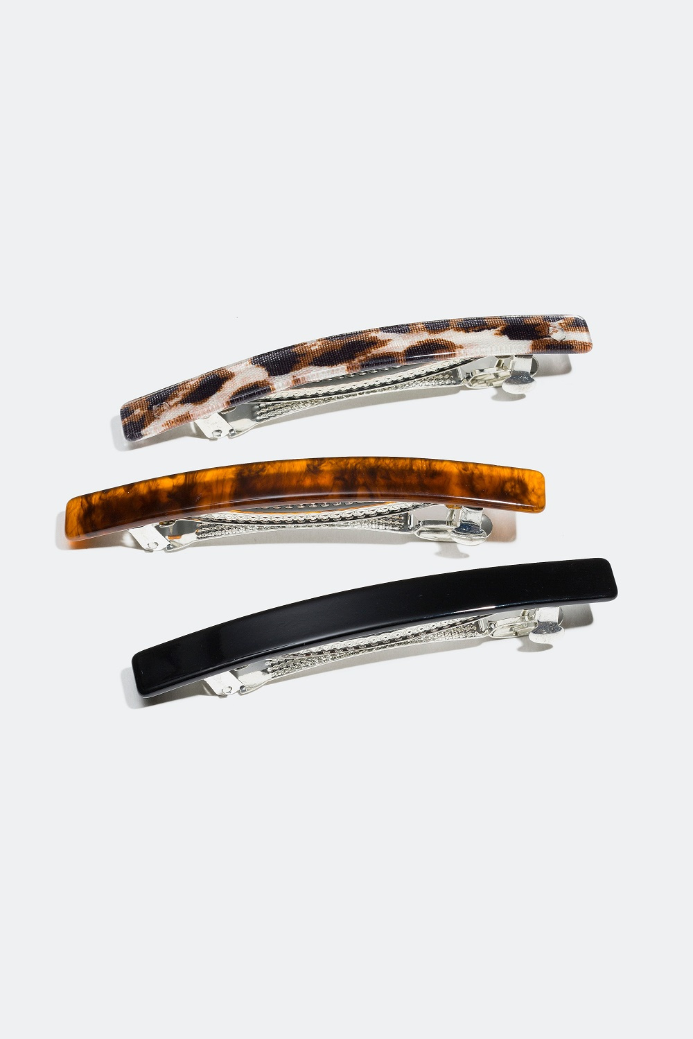 Hårspännen med melerade mönster, 3-pack