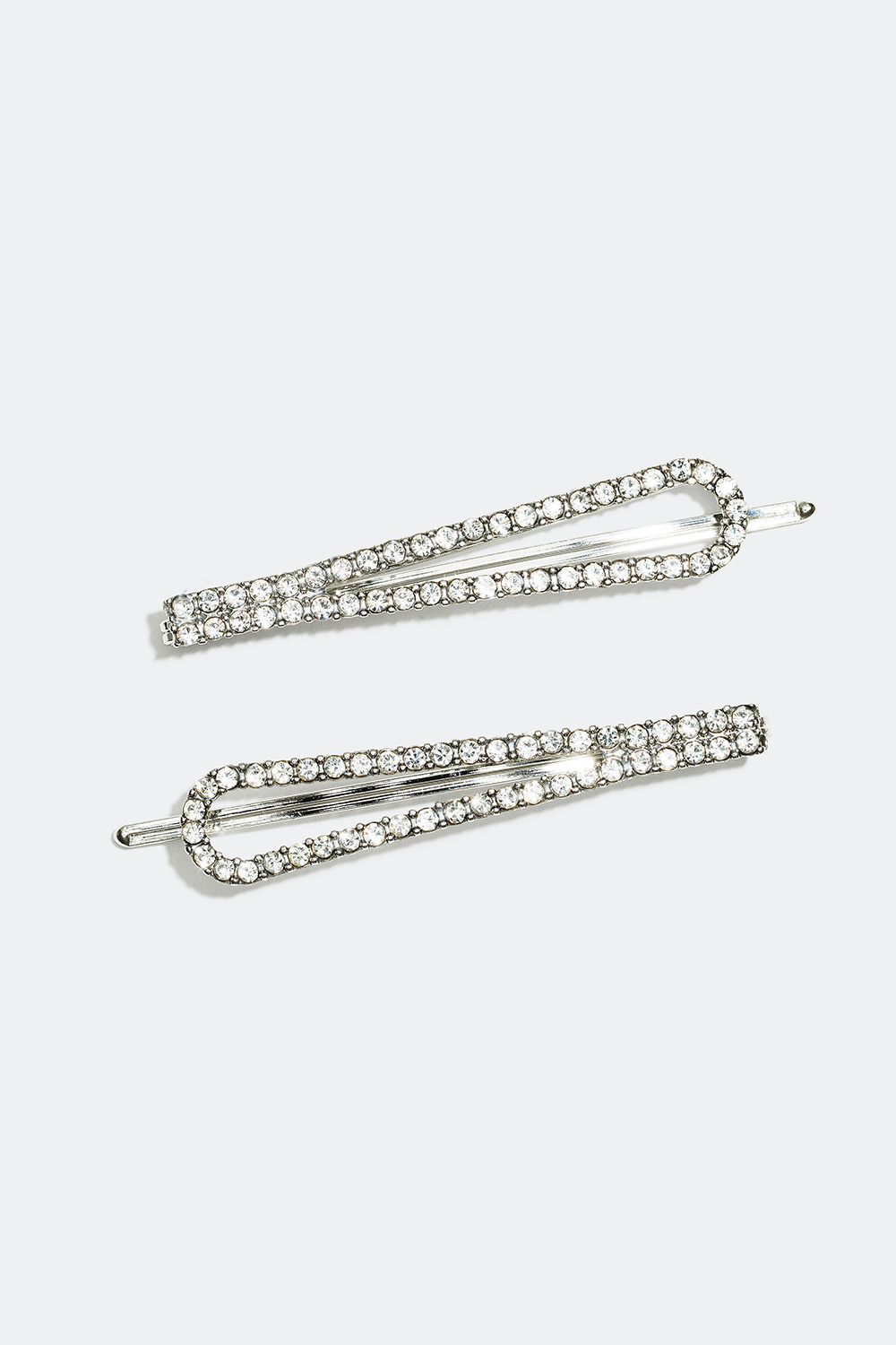 Droppformade hårnålar med strass, 2-pack