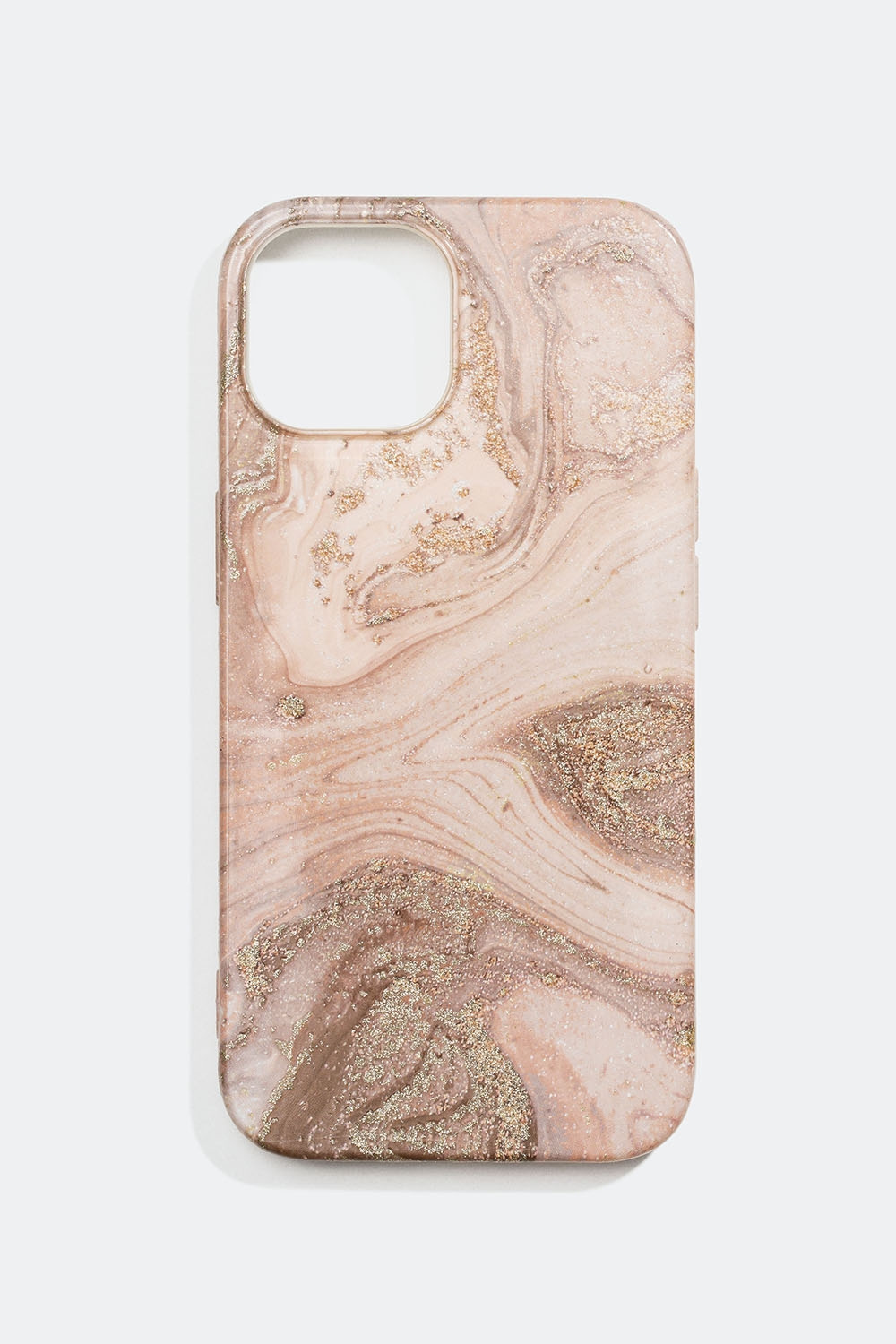 Rosa mobilskal i marmorerat mönster