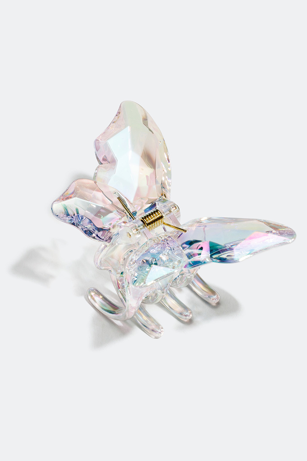Hårklämma med transparent fjäril