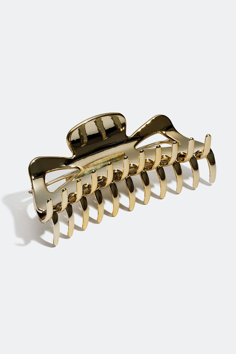 Stor hårklämma i guld
