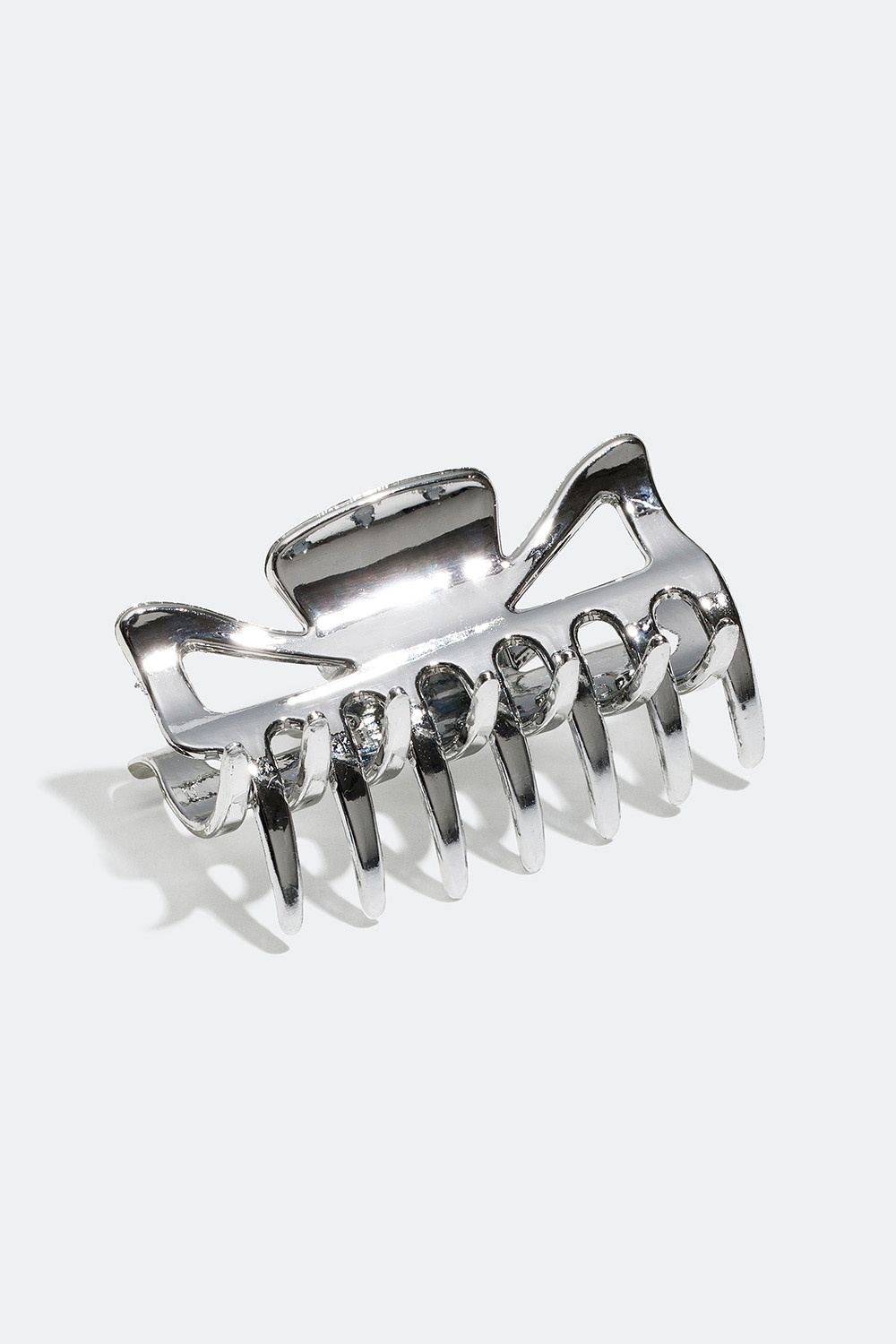 Liten hårklämma i silver, 6 cm