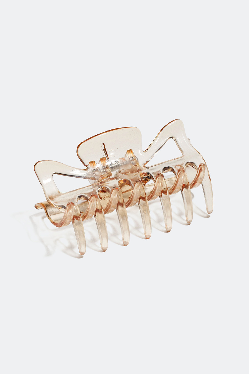 Liten hårklämma i ljusbrun, 6 cm