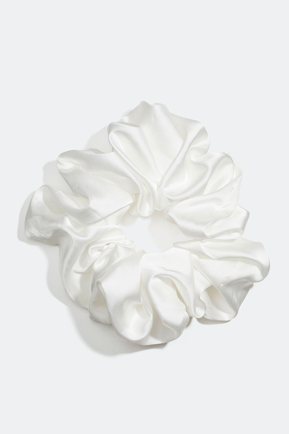 Stor vit scrunchie