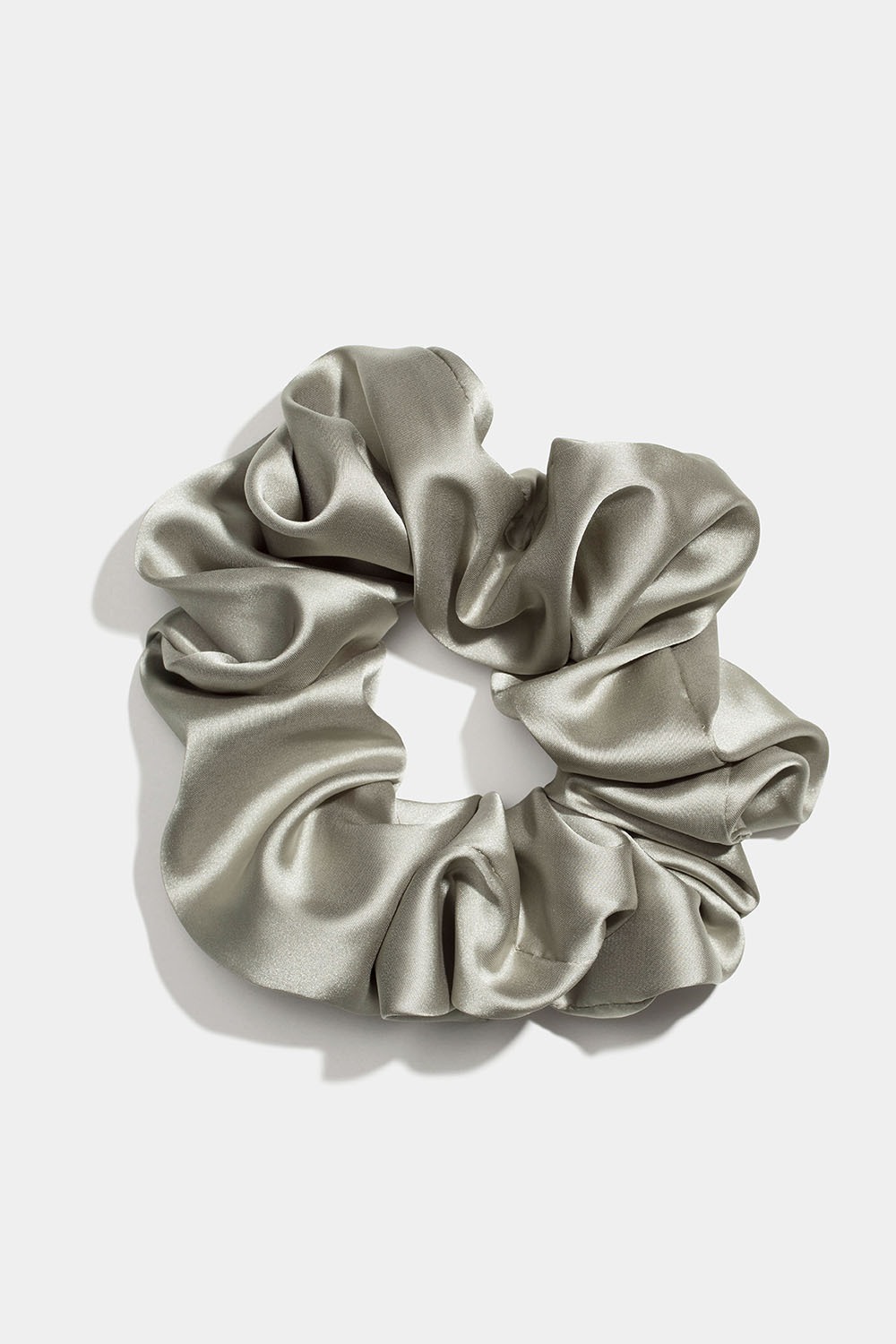 Stor ljusgrön scrunchie