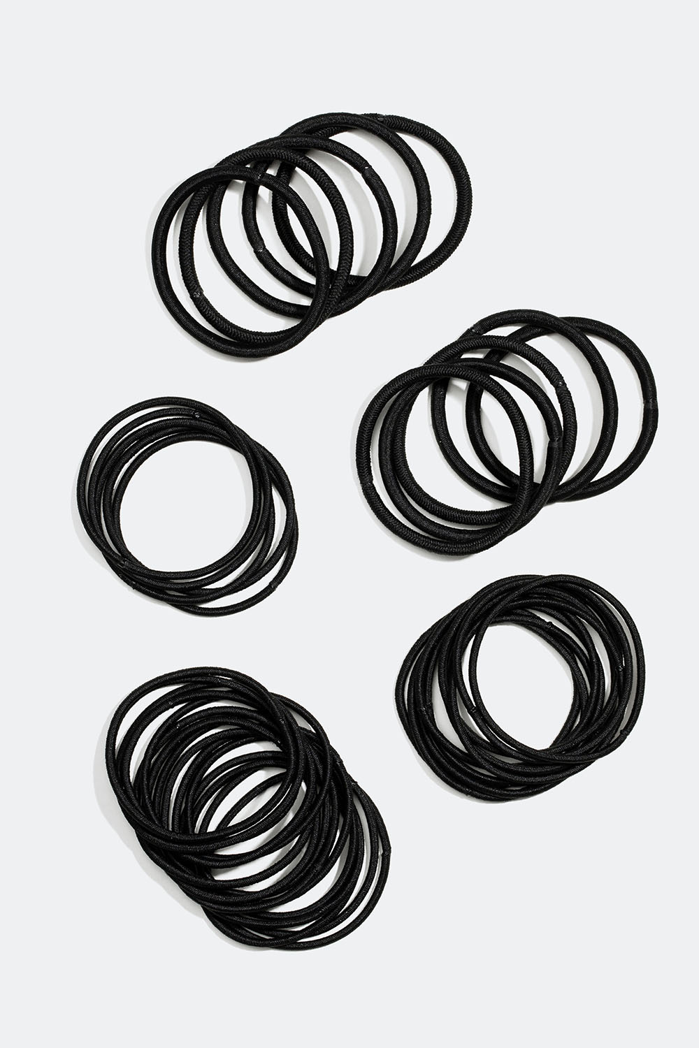 Svarta hårsnoddar, 40-pack