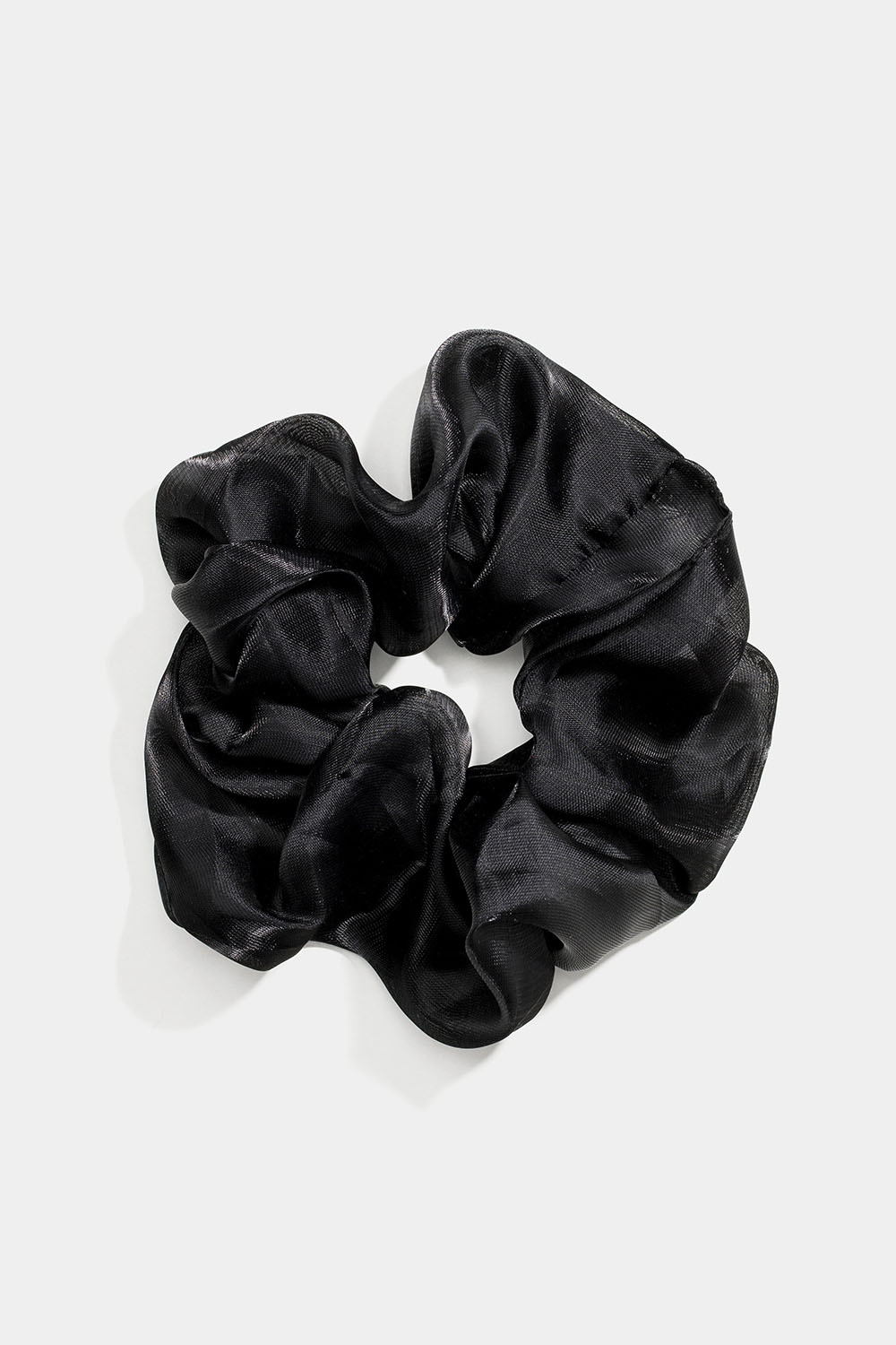 Scrunchie med skimrigt svart tyg