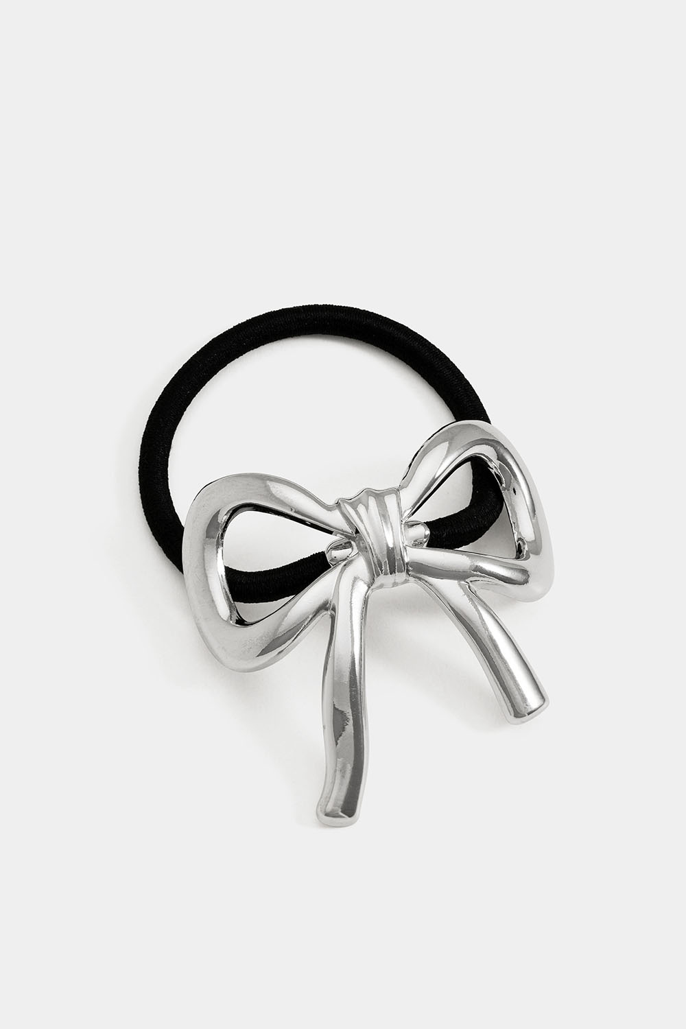 Hårsnodd med rosett i metall