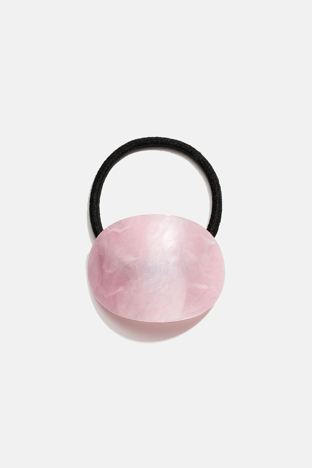 Hårsnodd med rosamelerad oval detalj