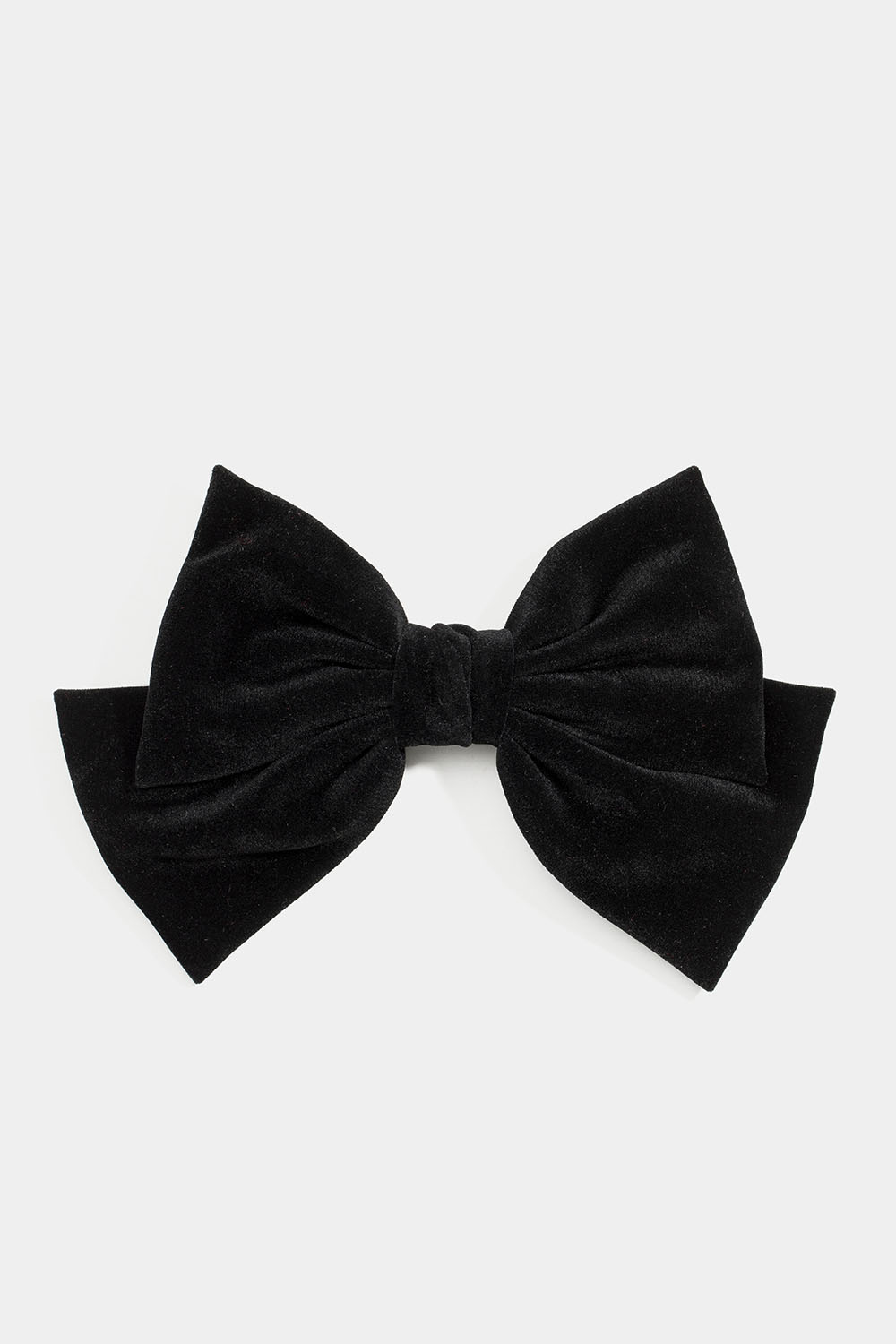 Hårspänne med svart sammetsrosett