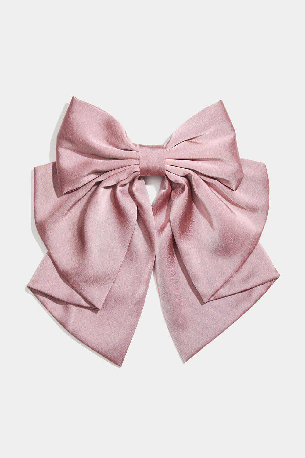 Rosa hårspänne med rosett och tail