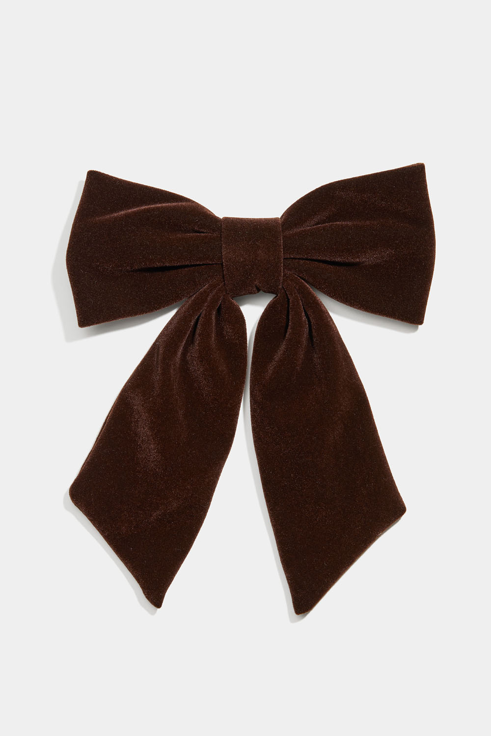 Hårspänne med brun sammetsrosett