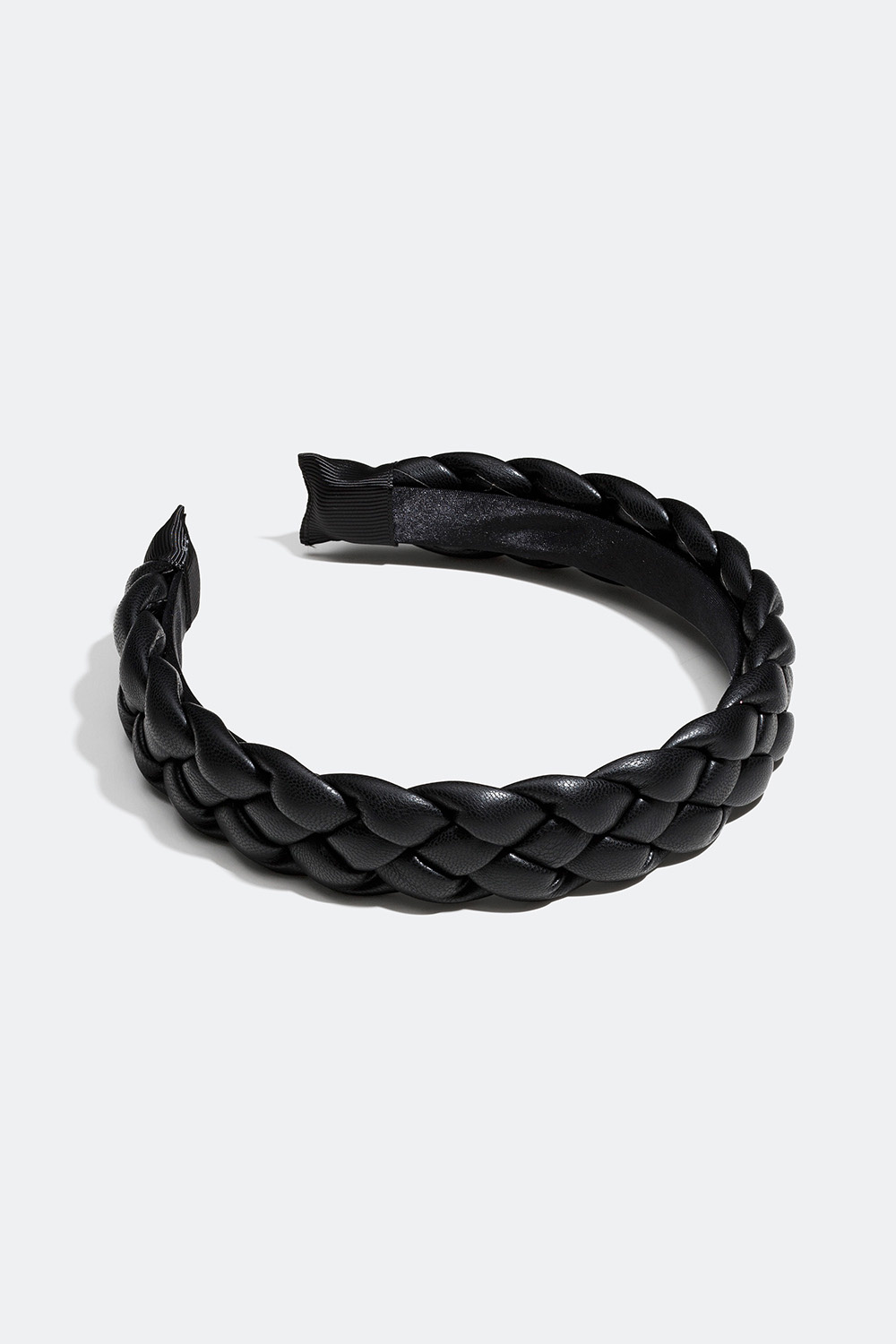 Flätat diadem i läderimitation