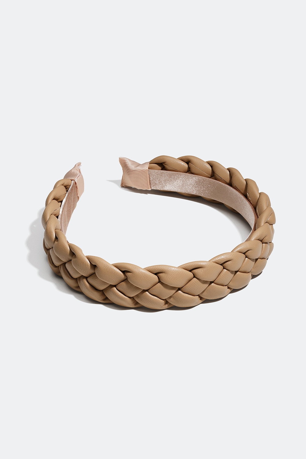 Flätat diadem i läderimitation