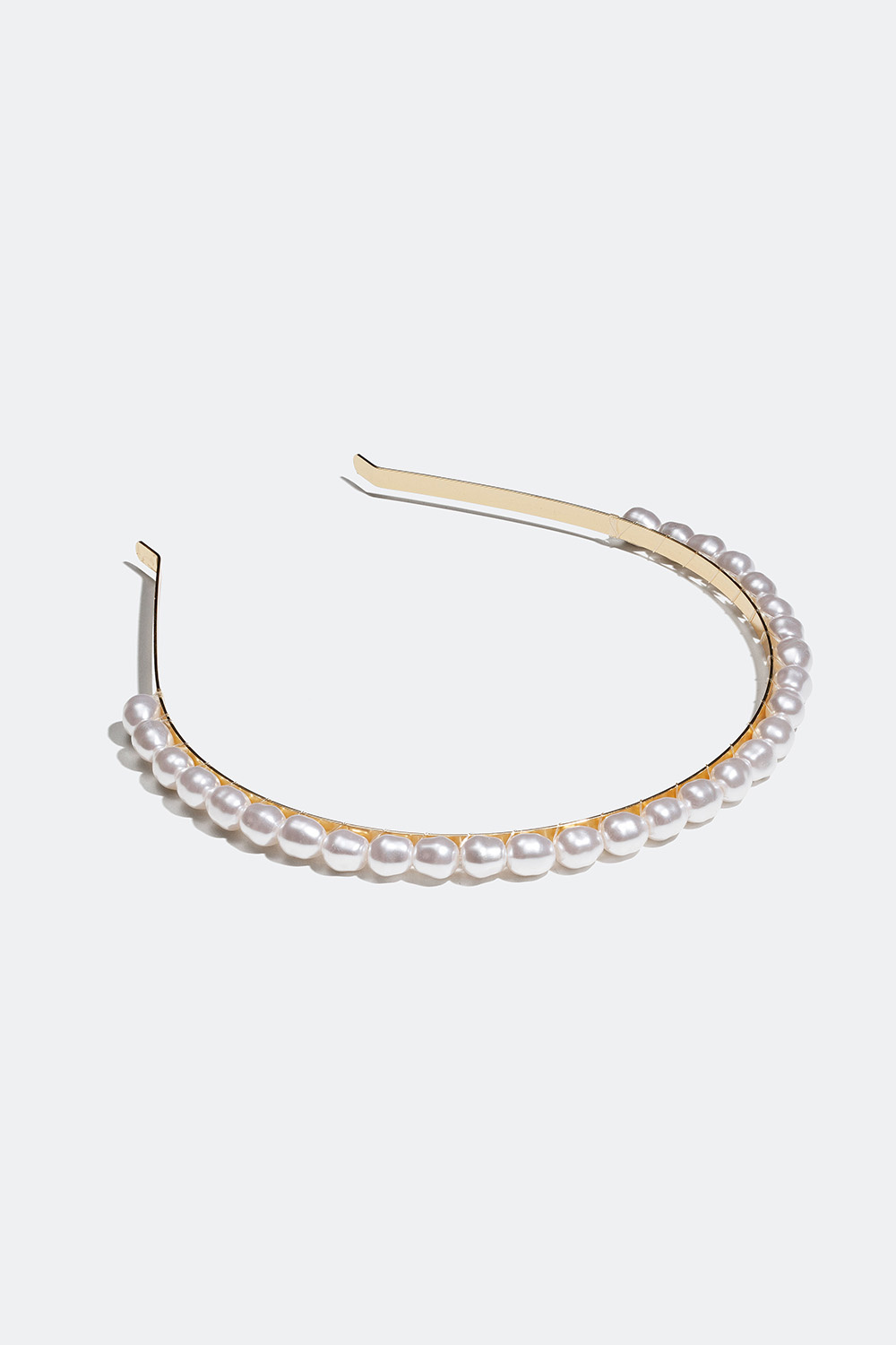 Smalt diadem med pärlor