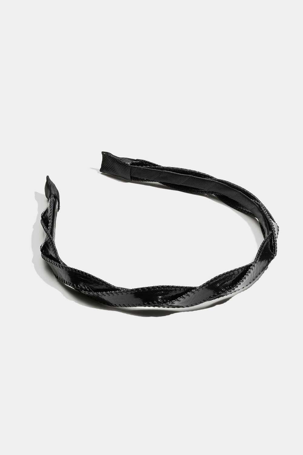 Svart diadem med tvinnat band