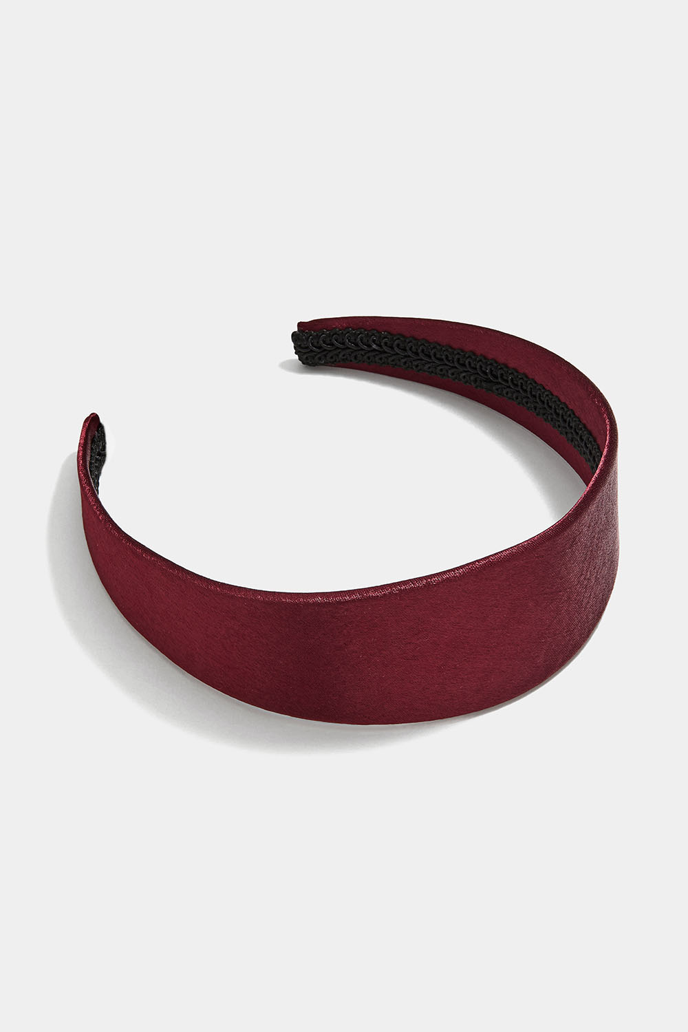 Vinrött diadem i sidenimitation