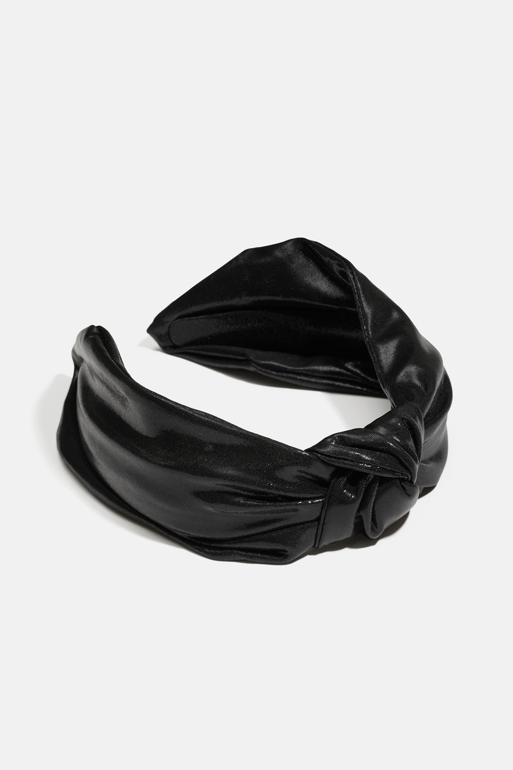 Diadem i skimrigt tyg med knut