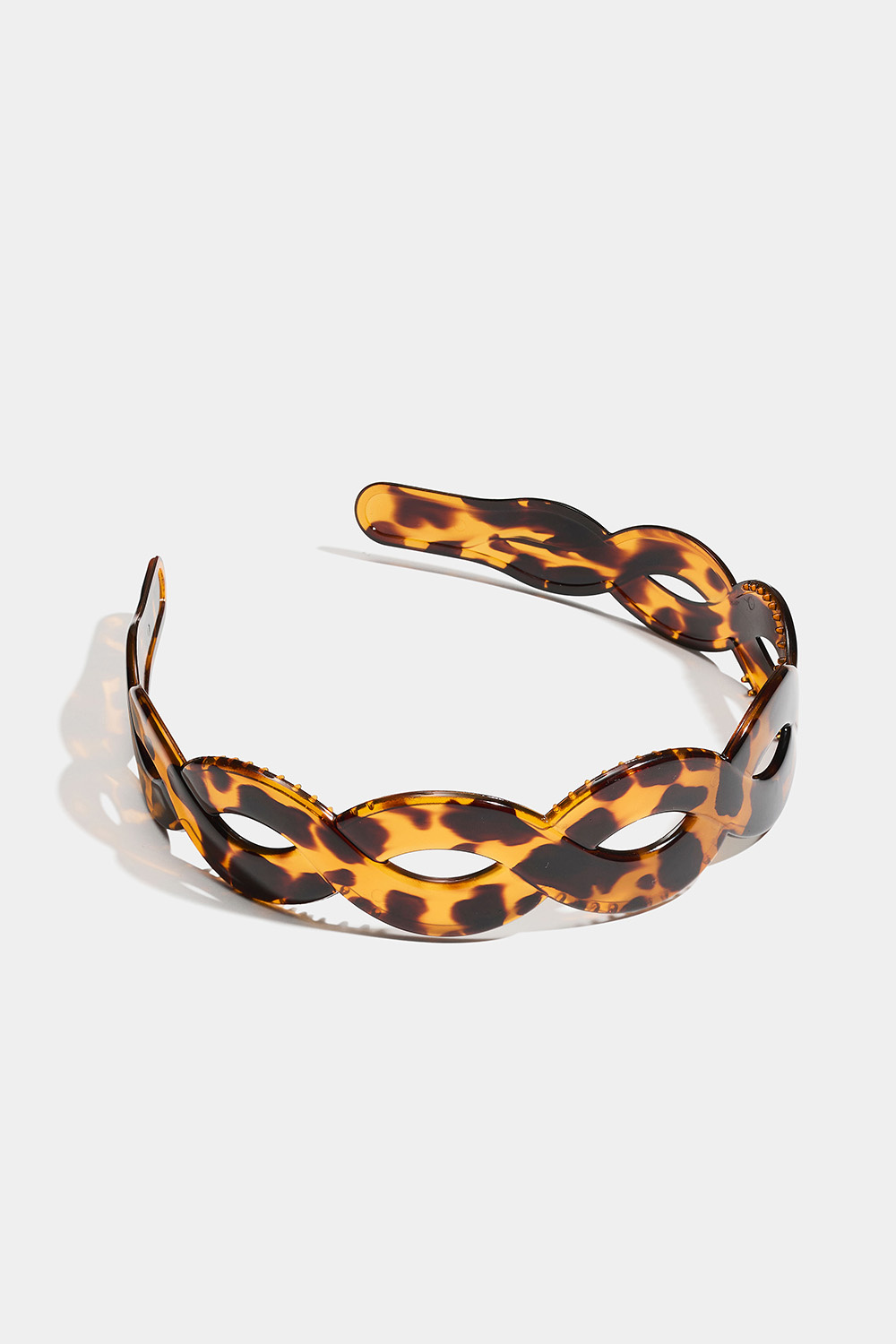 Brett tvinnat diadem i tortoise